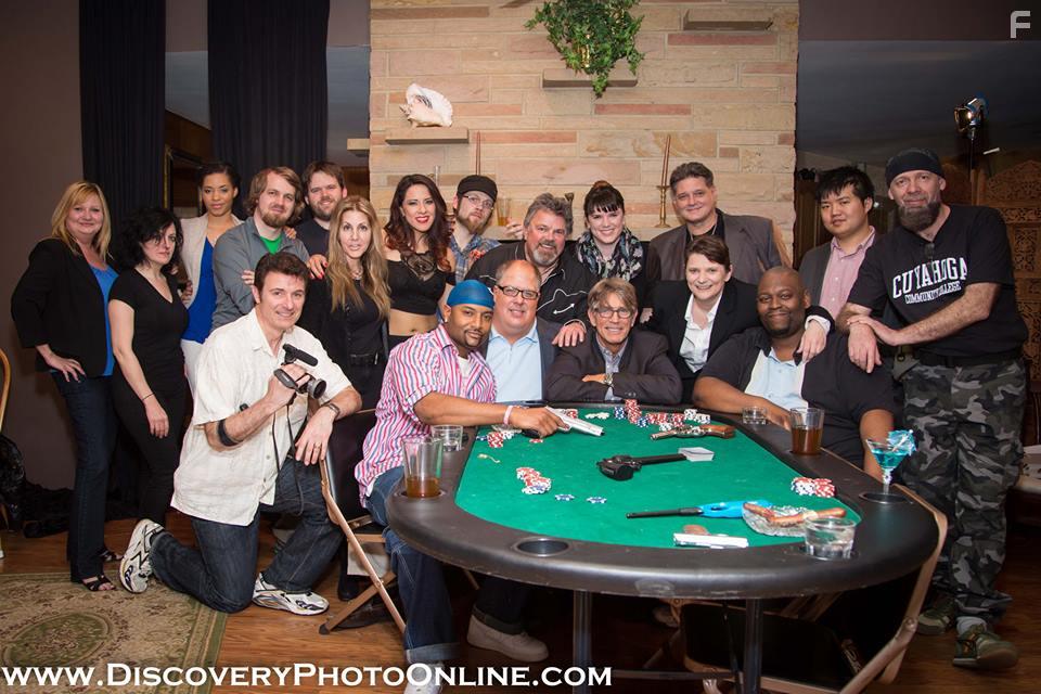 Eric Roberts, Branislav R. Tatalovic, Alex Russo, and Evie Neal in Lux in Tenebris (2017)
