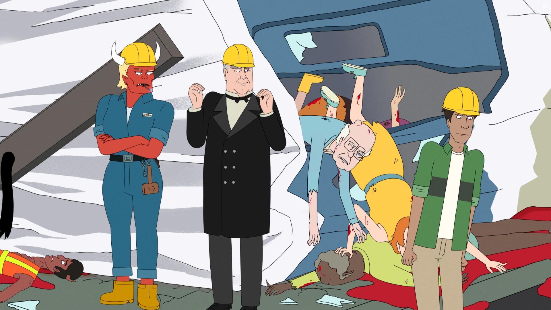 Fred Tatasciore, Stephanie Beatriz, and Asif Ali in Devil May Care (2021)