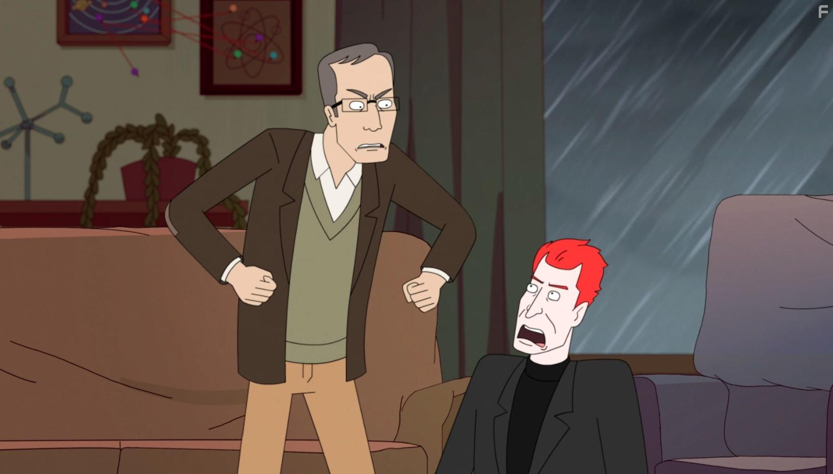 Lewis Black and Alan Tudyk in Devil May Care (2021)