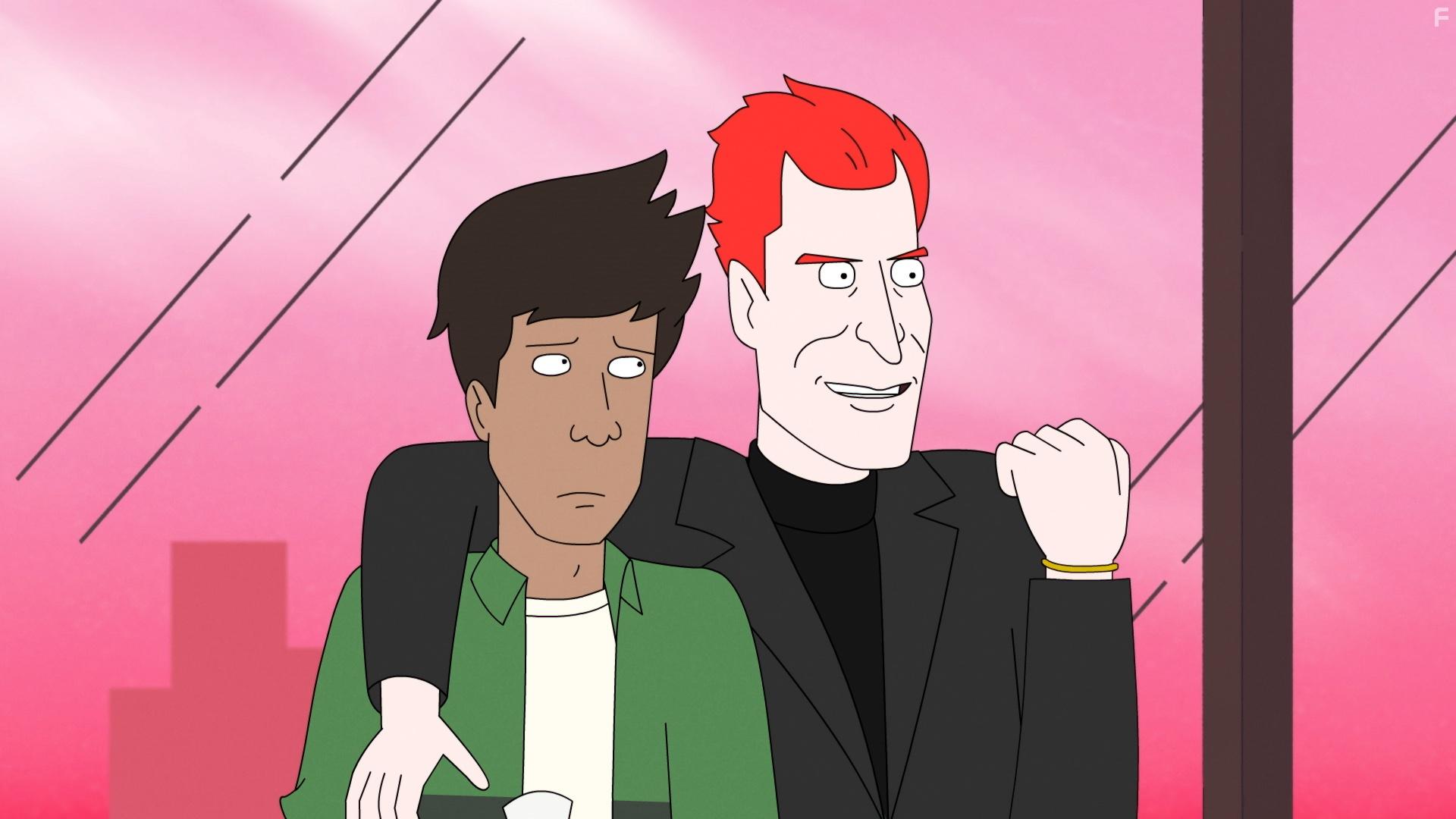 Alan Tudyk and Asif Ali in Devil May Care (2021)