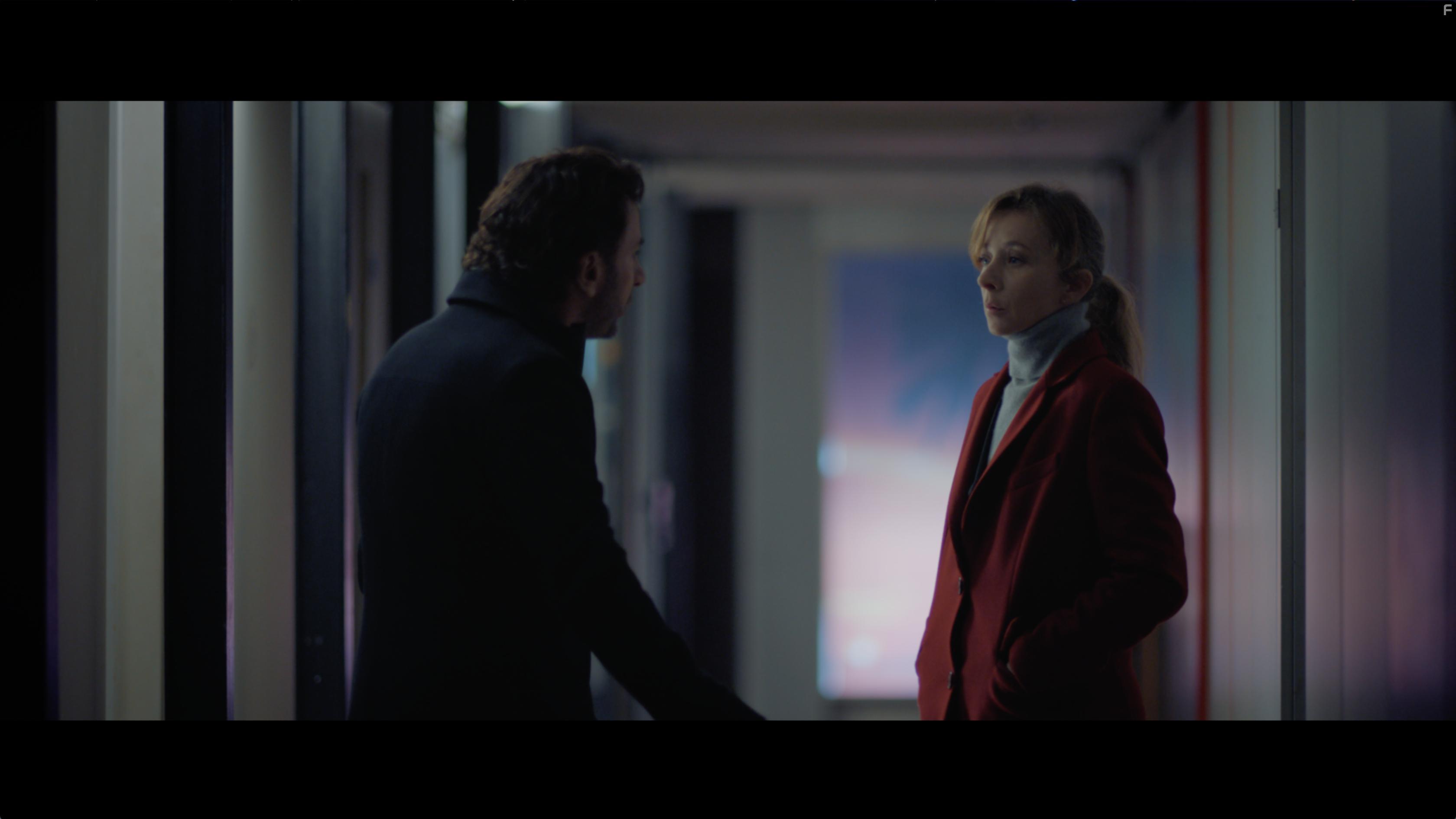 Nicolas Cuche, Sylvie Testud, Michal Youn, and Tristan Tortuyaux in Deux gouttes d'eau (2018)