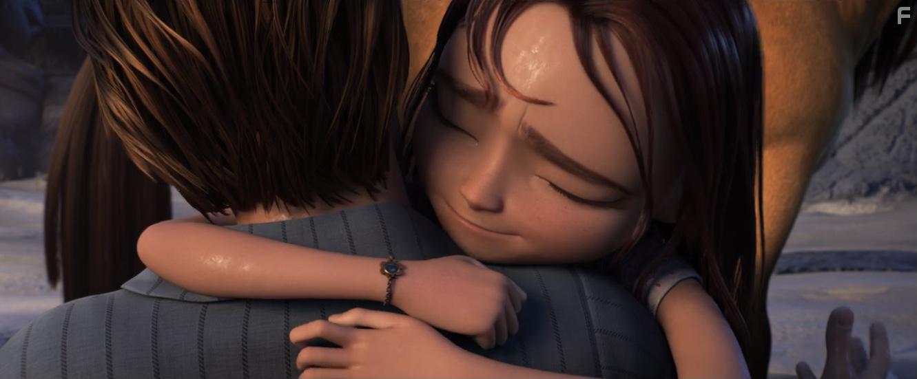 Jake Gyllenhaal and Isabela Merced in Spirit Untamed (2021)