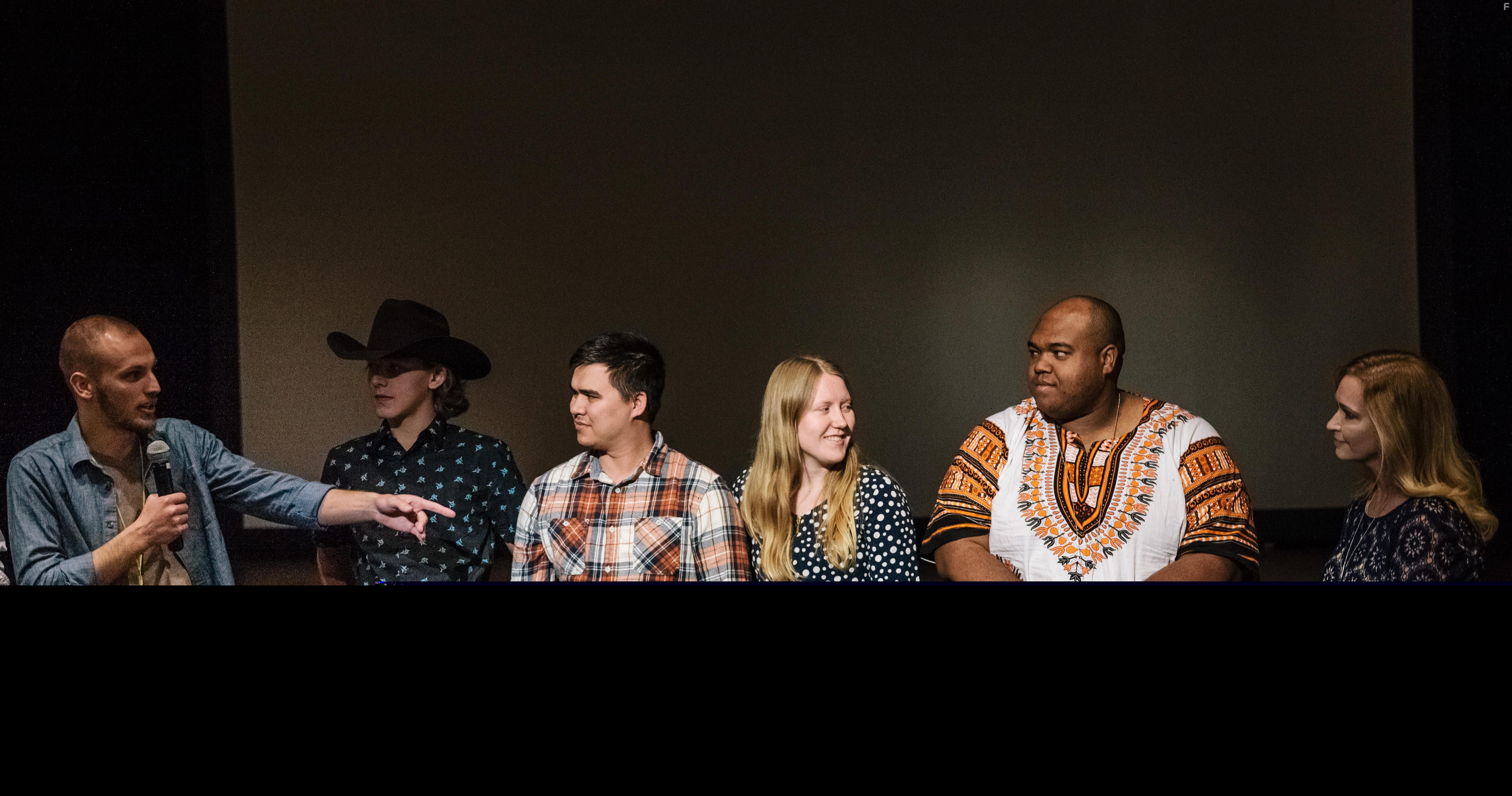 Nico Ford, Debbie Hartner, Deon Cullum, Bekah Ruth, Mitch Hudson, and Jeremy Crouch at an event for Technicolour Daydream (2018)