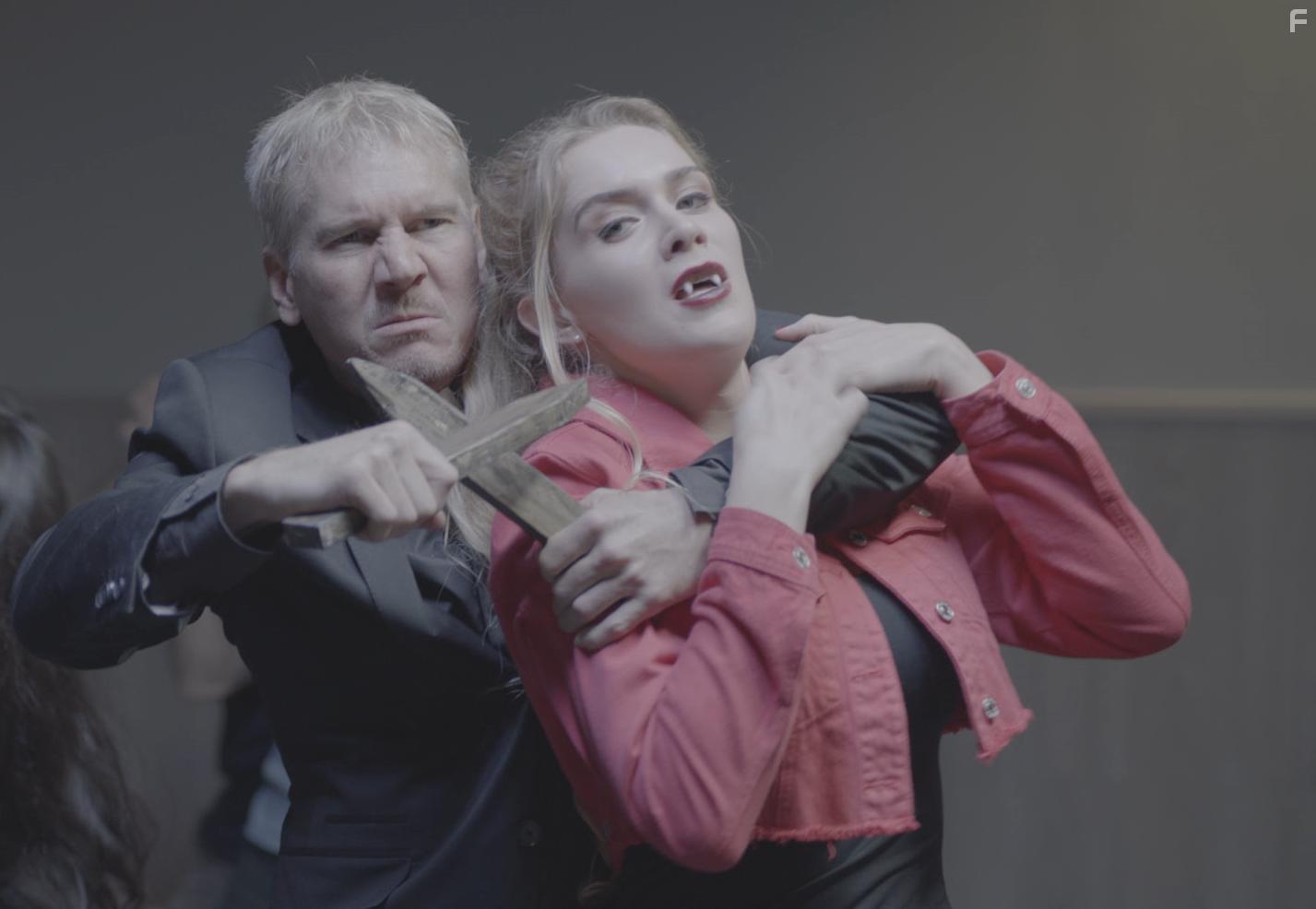 Jeff McDonald and Daniela Brown in Chinese Speaking Vampires (2021)