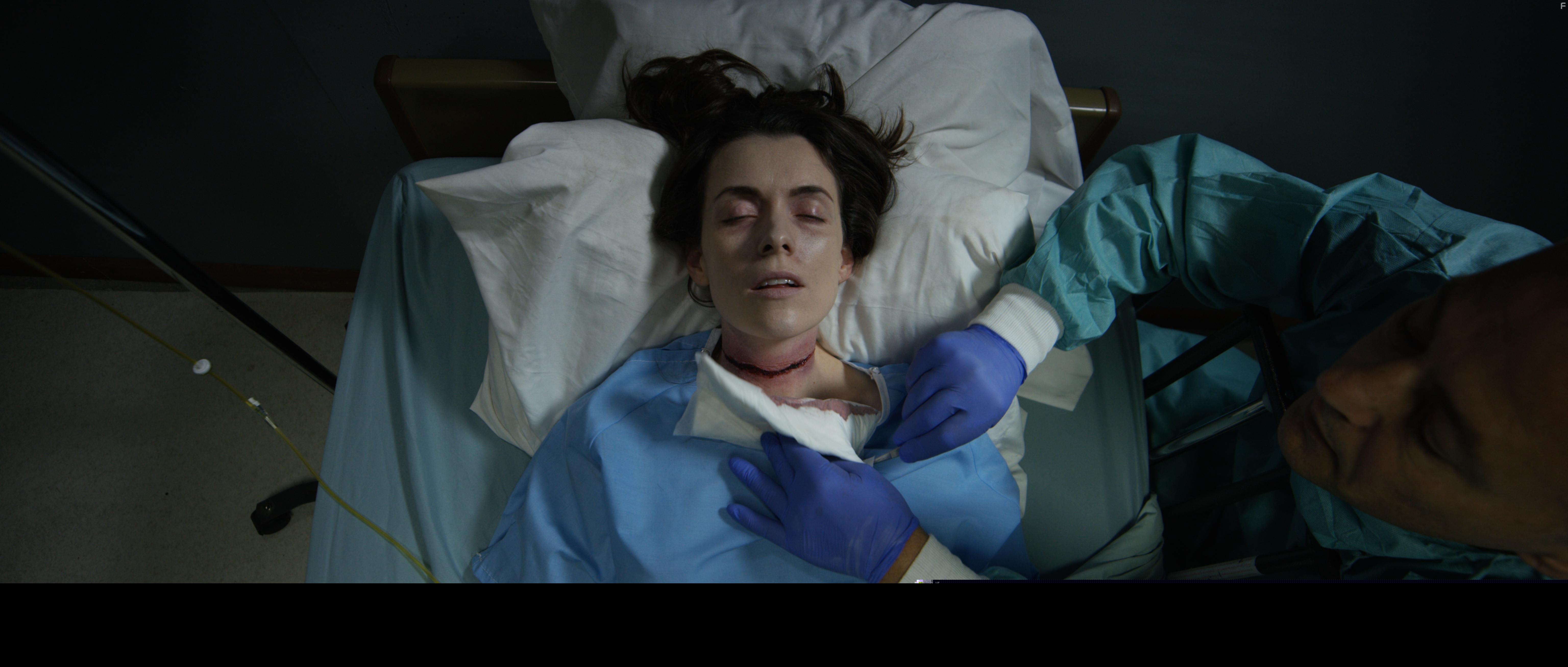 Louis Mandylor and Ashlynn Yennie in Antidote (2021)