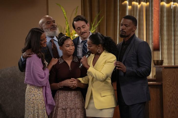 Jamie Foxx, Porscha Coleman, and Heather Hemmens in Dad Stop Embarrassing Me (2021)
