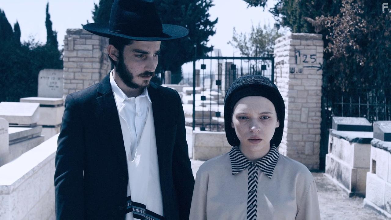 Yoav Rotman and Shira Haas in Shtisel: A Long Path that is Short (2021)