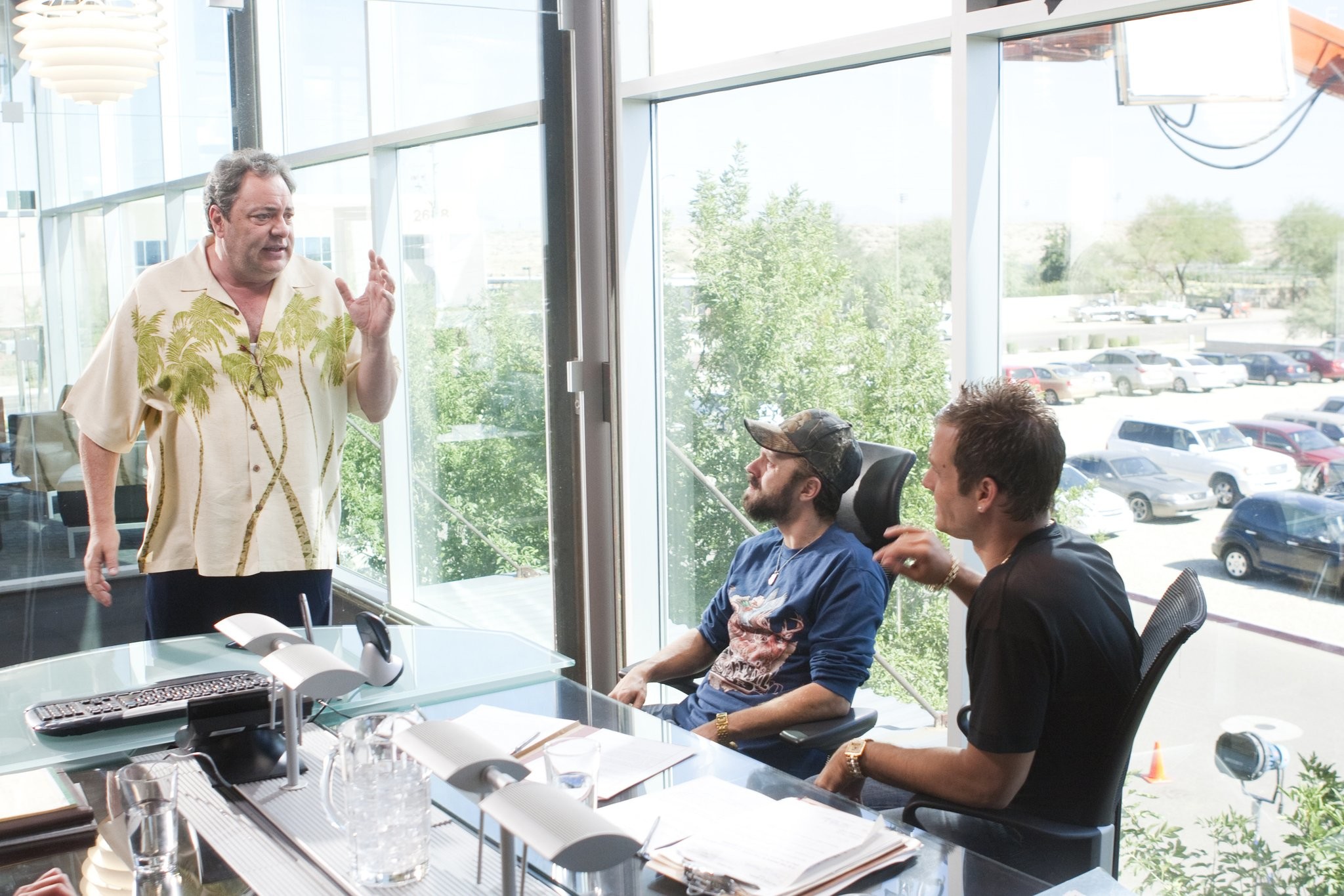 Giovanni Ribisi, George Gallo, and Gabriel Macht in Посредники (2009)