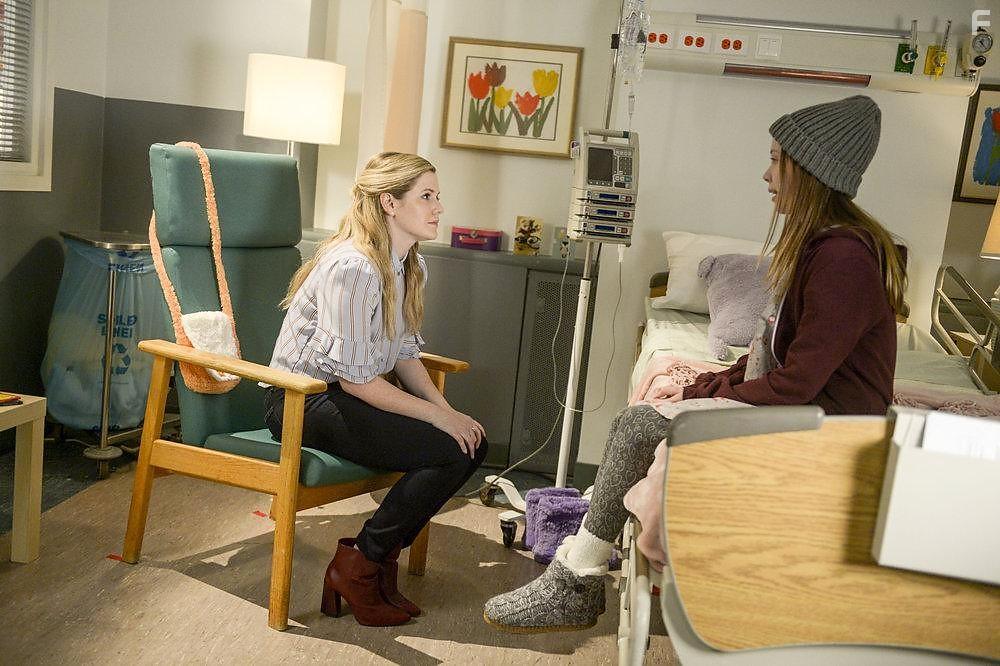 Harriet Dyer and Dakota Guppy in The InBetween (2019)