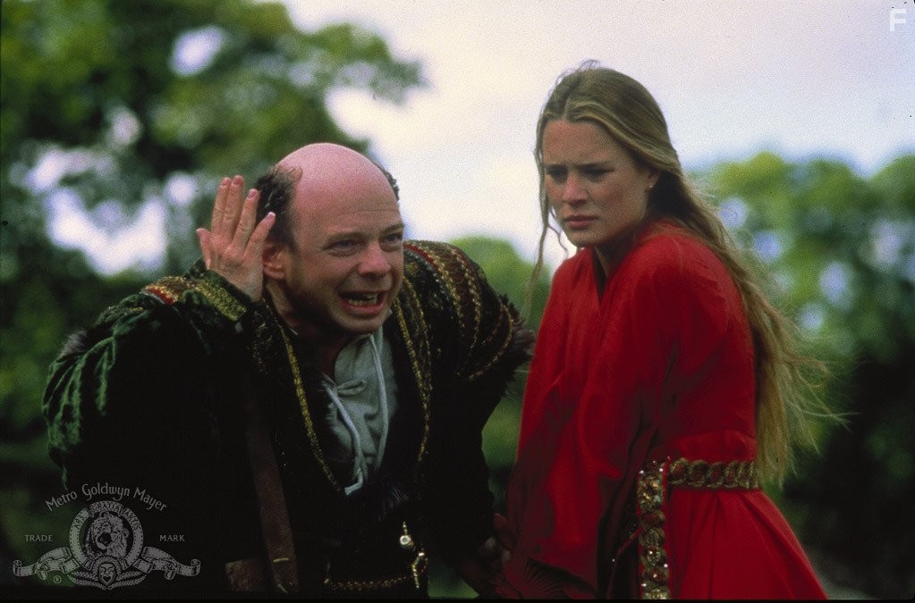 Robin Wright and Wallace Shawn in Принцесса-невеста (1987)