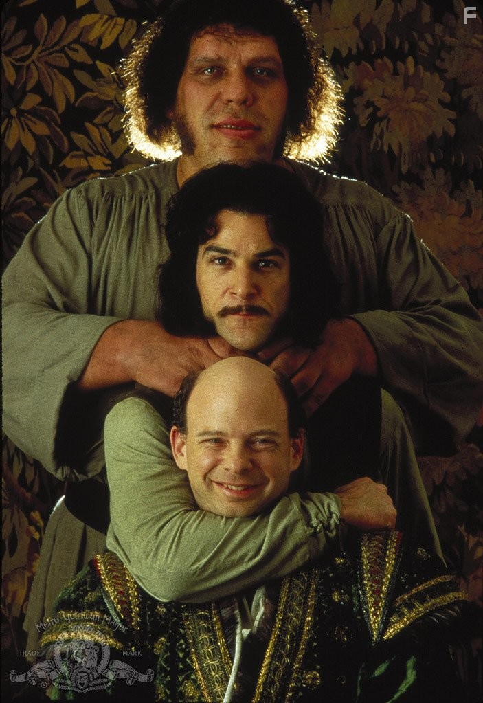 Andr? the Giant, Mandy Patinkin, and Wallace Shawn in Принцесса-невеста (1987)