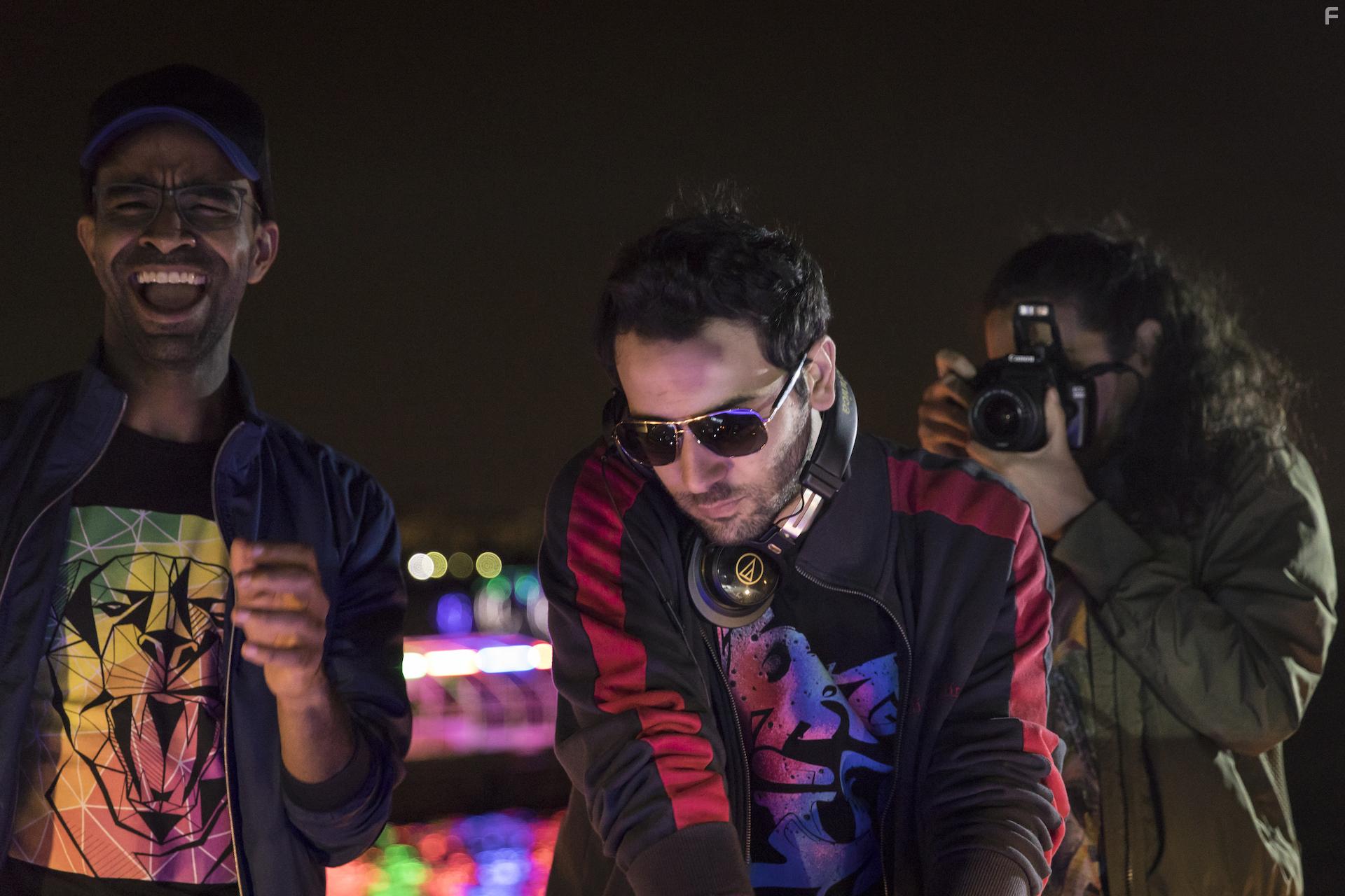 Karim Kassem, Mahmoud Ellisy, and Sarah Abdulrahman in Sawah (2019)