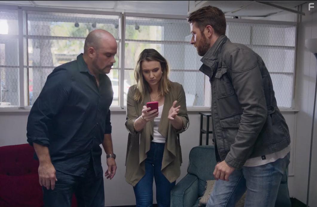 John William Wright, Zoe Cramond, and Rick Perez in Dating a Killer (2021)