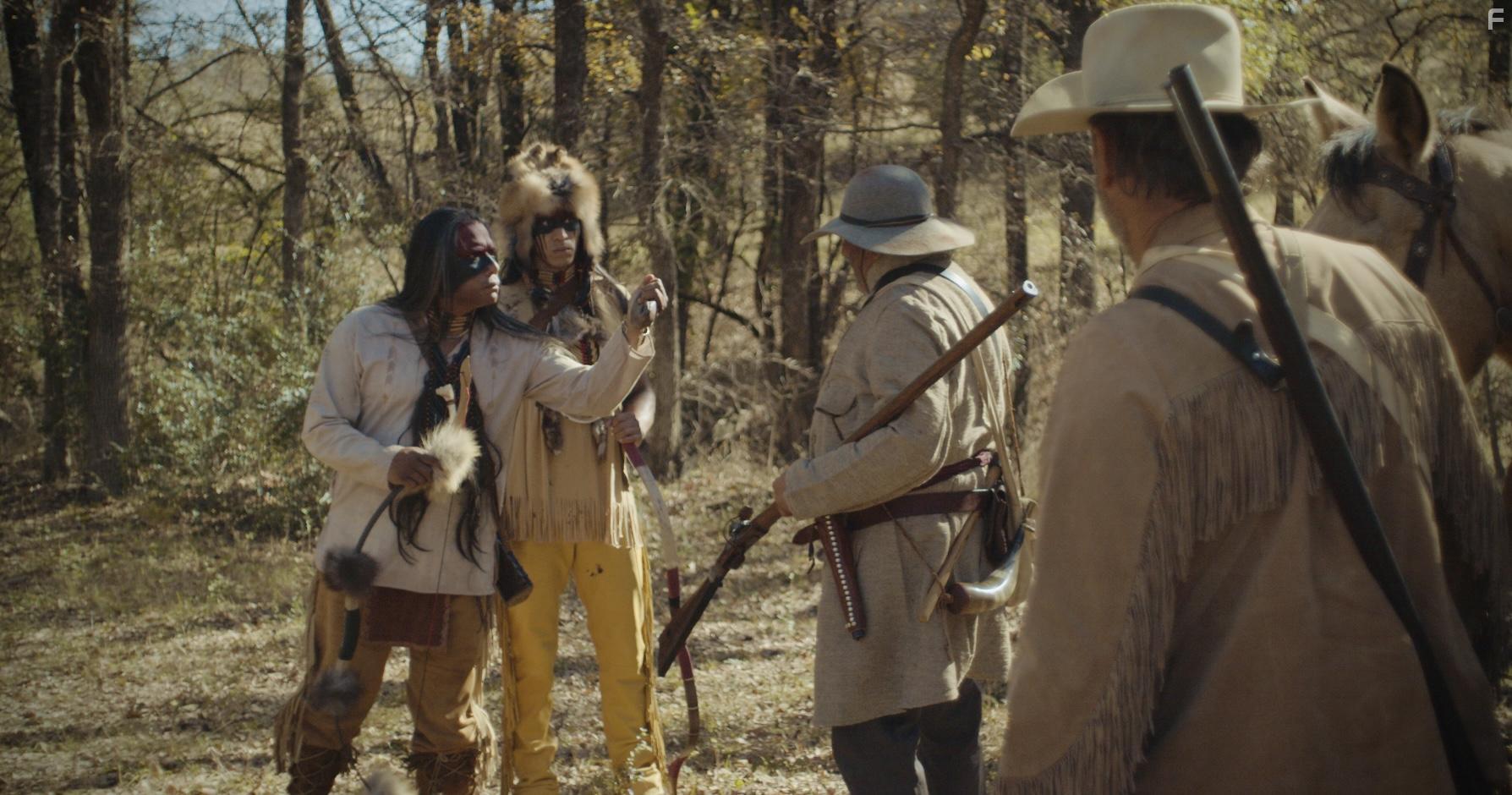Bob Stewart, Jeremy Gauna, Andy Andersen, and Eddie T Gomez in Buckskin (2021)