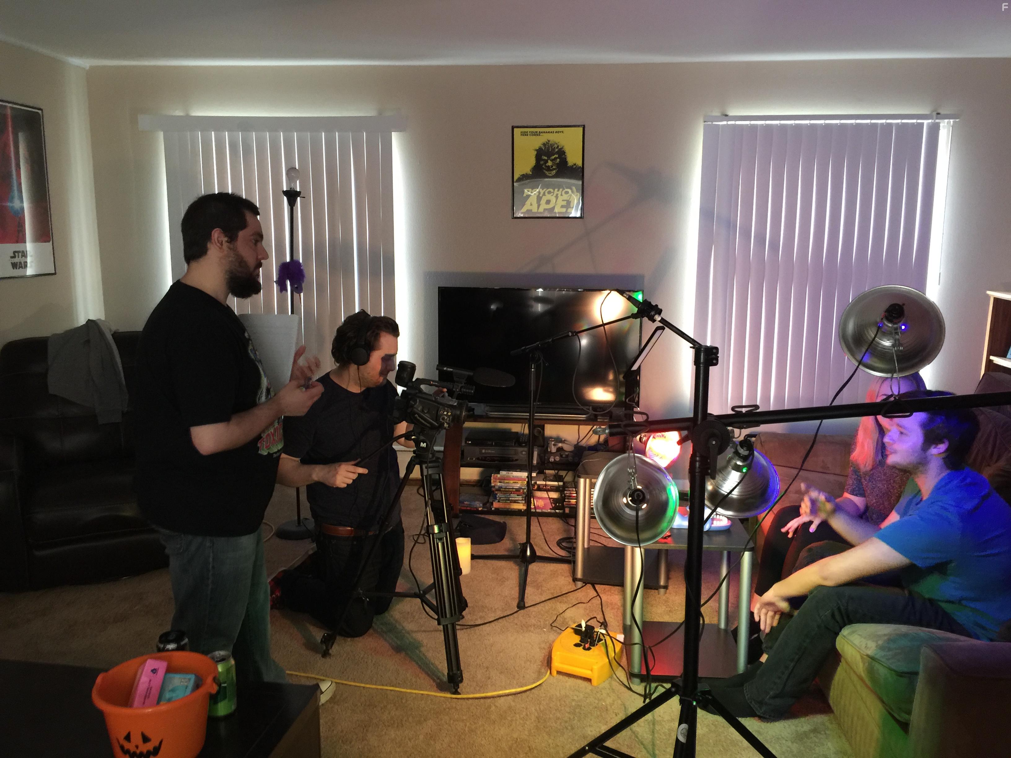 Greg DeLiso and Addison Binek in Psycho Ape! (2020)