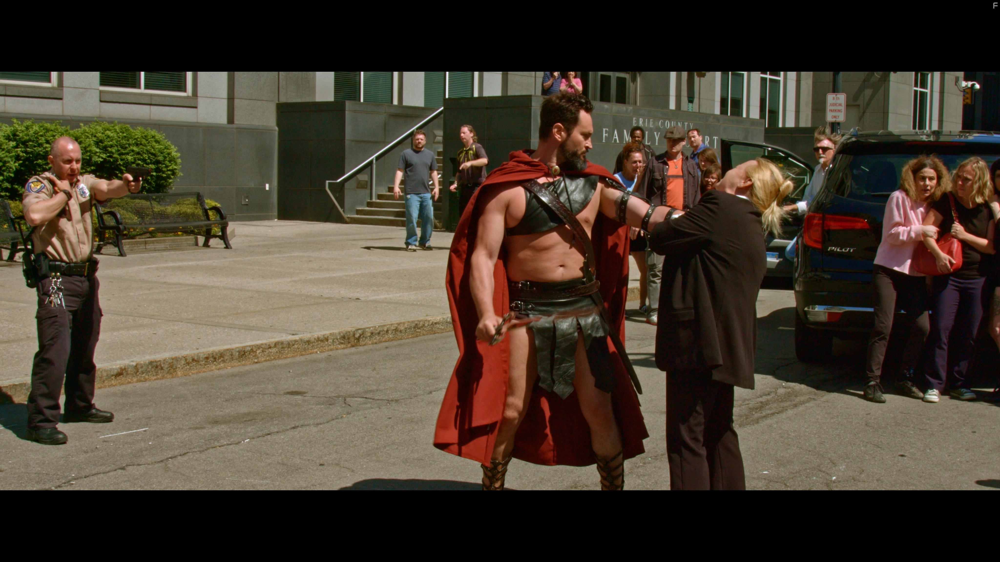 Jason John Beebe, Scott Emerling, and Sheri Fairchild in The Horrific Evil Monsters (2021)