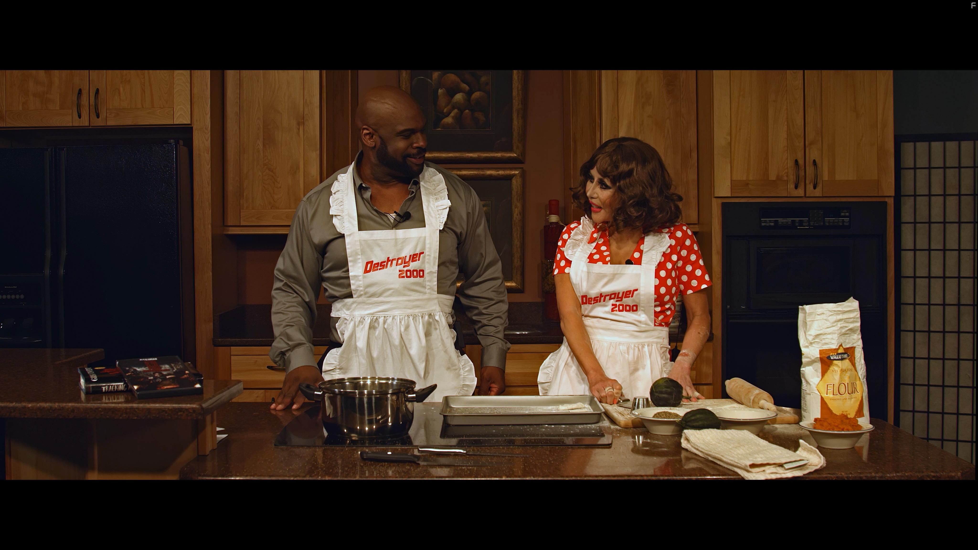 Dawna Lee Heising and Bishop Stevens in The Horrific Evil Monsters (2021)