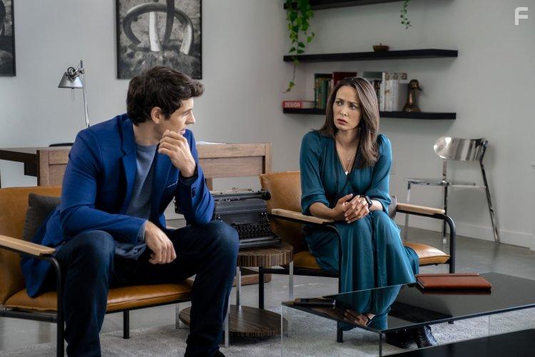 Brandi Alexander and Matthew James Dowden in The Crossword Mysteries: Crossword Mysteries: Terminal Descent (2021)