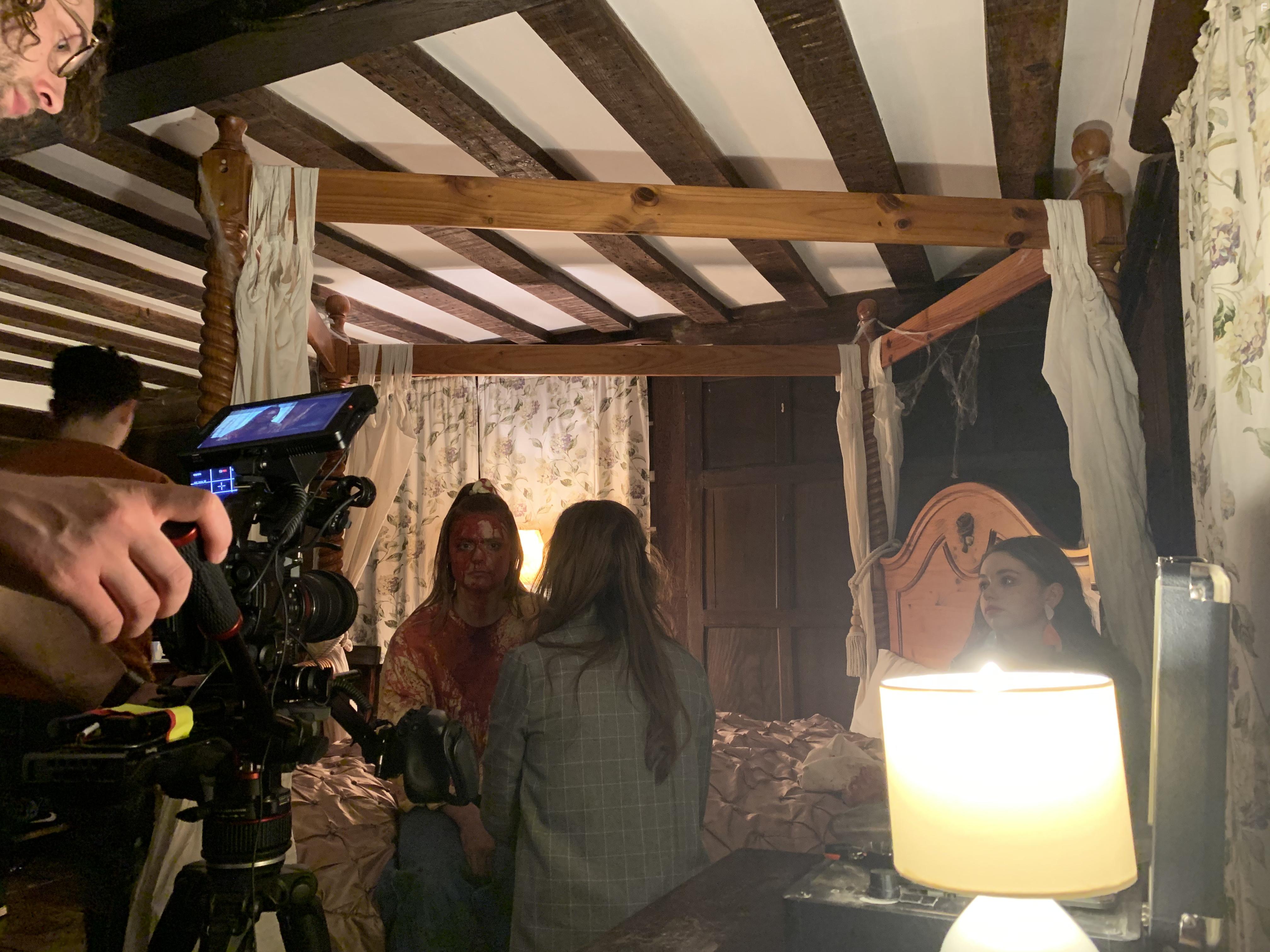 Amanda-Jade Tyler, Georgia Conlan, and Megan Purvis in Bats: The Awakening (2021)