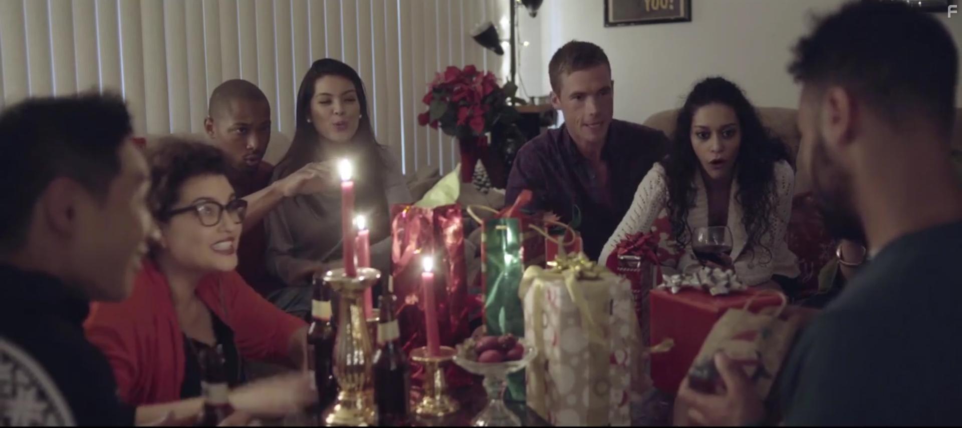 Bryan Scamman, Kevin Chambers, Isabelle Du, Malcolm Xavier, Christoff Visscher, Nayeli Morales, and Chloe Zubiri in A Quarantined Christmas (2020)