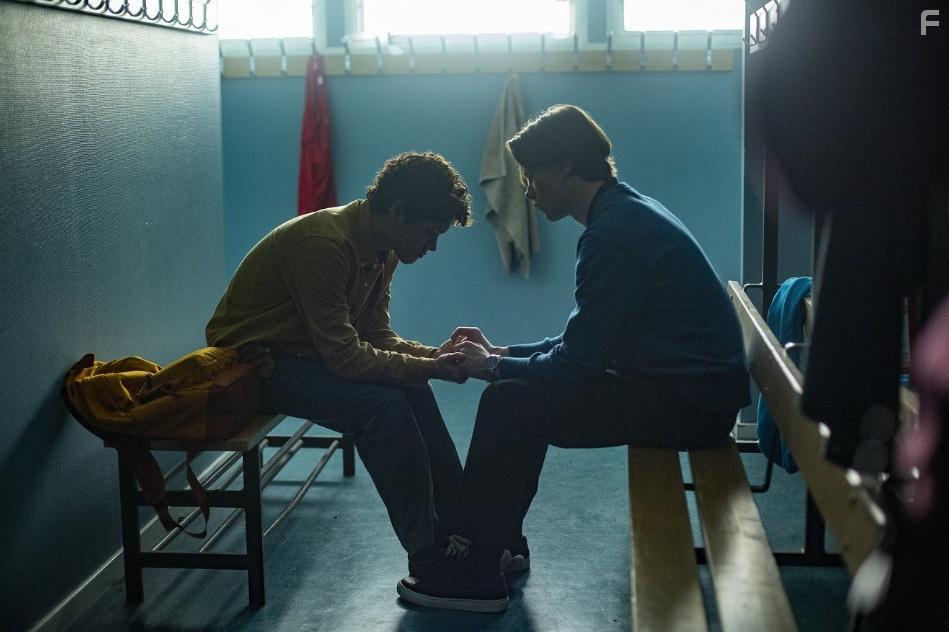 Edvin Ryding and Omar Rudberg in Young Royals (2021)