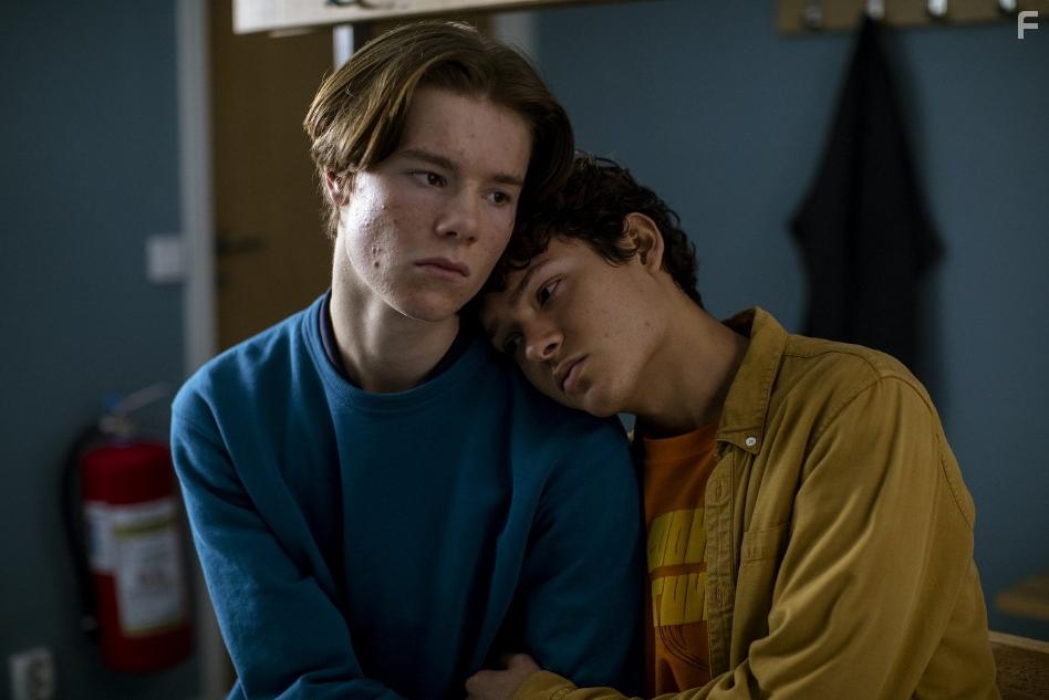 Edvin Ryding and Omar Rudberg in Young Royals (2021)