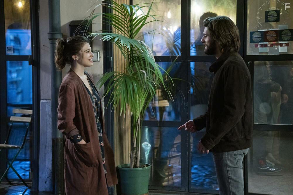 Angelo Spagnoletti and Cristina Cappelli in Generazione 56K (2021)