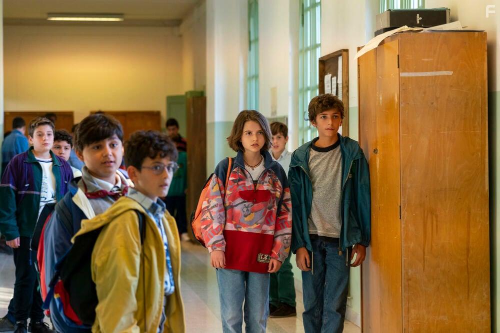 Gennaro Filippone, Alfredo Cerrone, Azzurra Iacone, and Egidio Mercurio in Generazione 56K (2021)