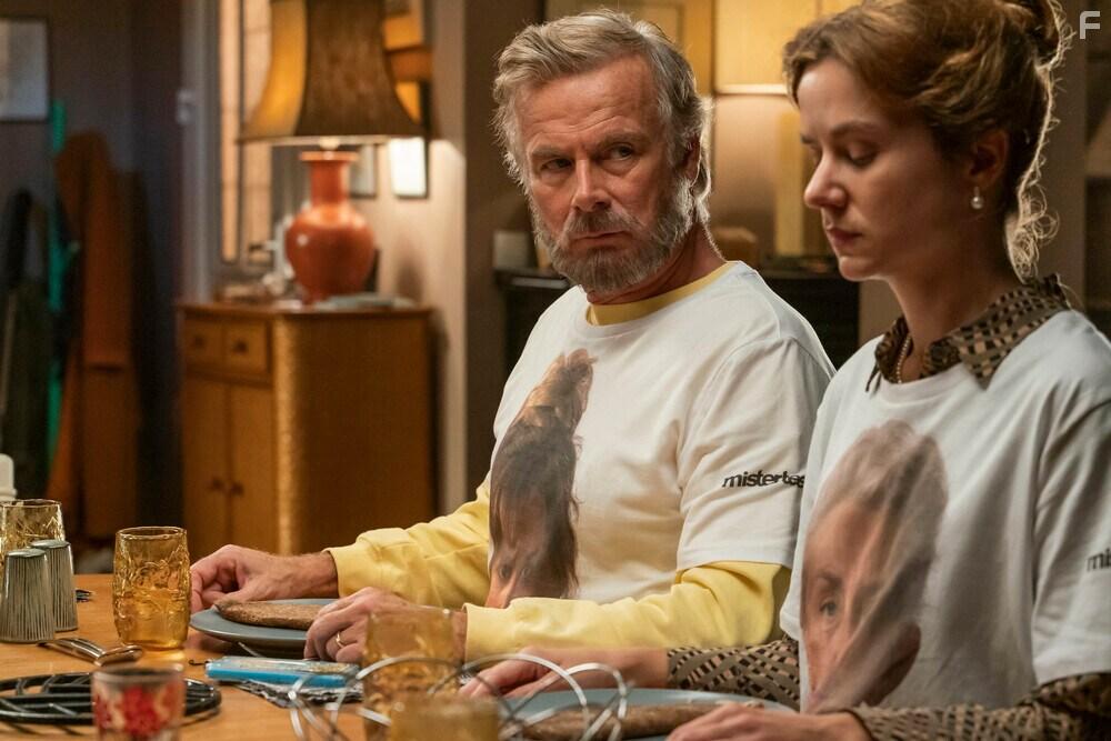 Franck Dubosc and Mathilde Roehrich in Le sens de la famille (2020)
