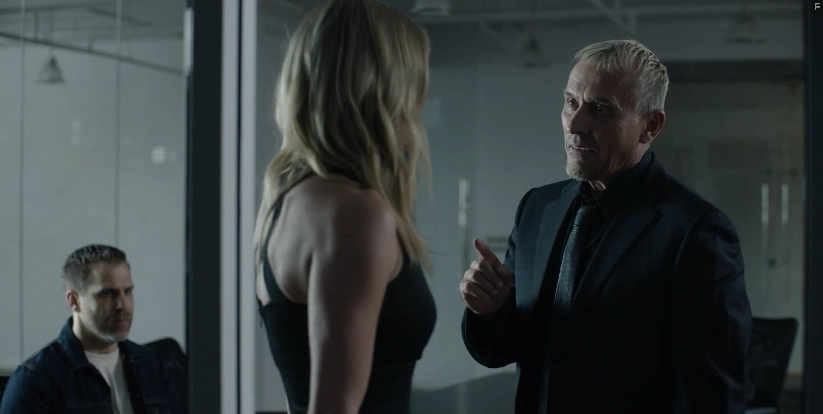 Robert Knepper, Jenny Shakeshaft, and Adam G. Simon in Nova Vita (2021)