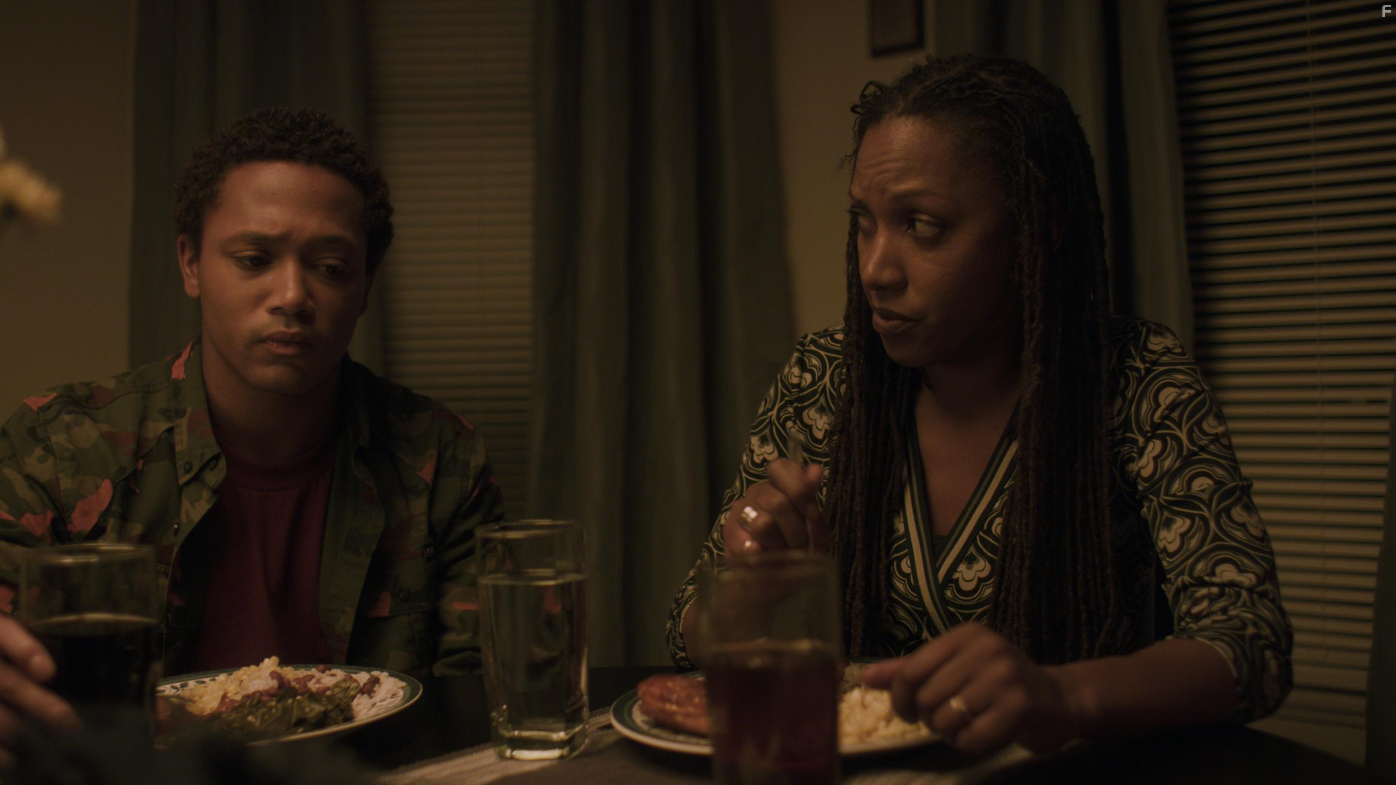 Romeo Miller and Marti Gobel in Game Day (2017)