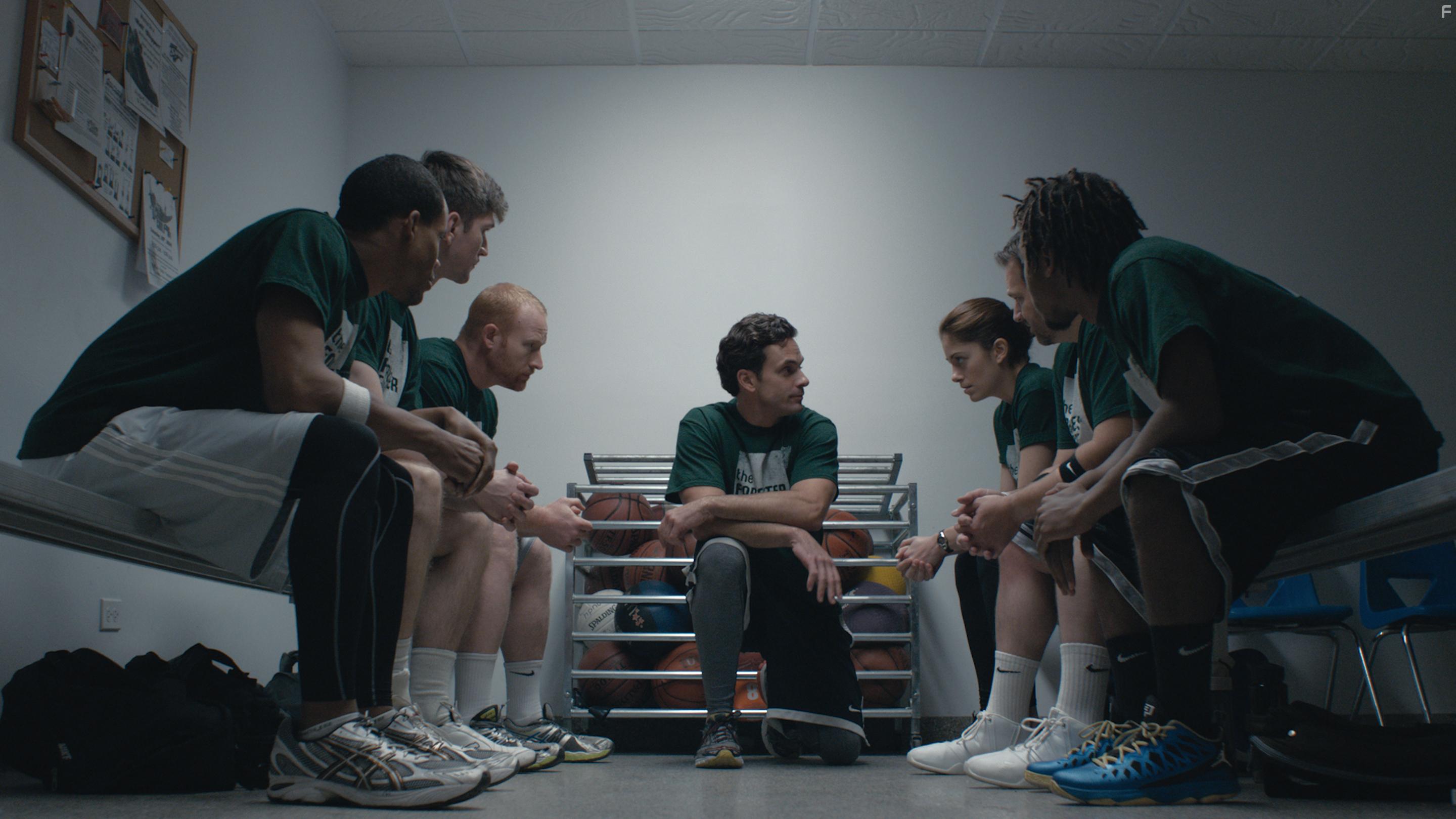 Chris Johnson, Elizabeth Alderfer, and Mike Geraghty in Game Day (2017)