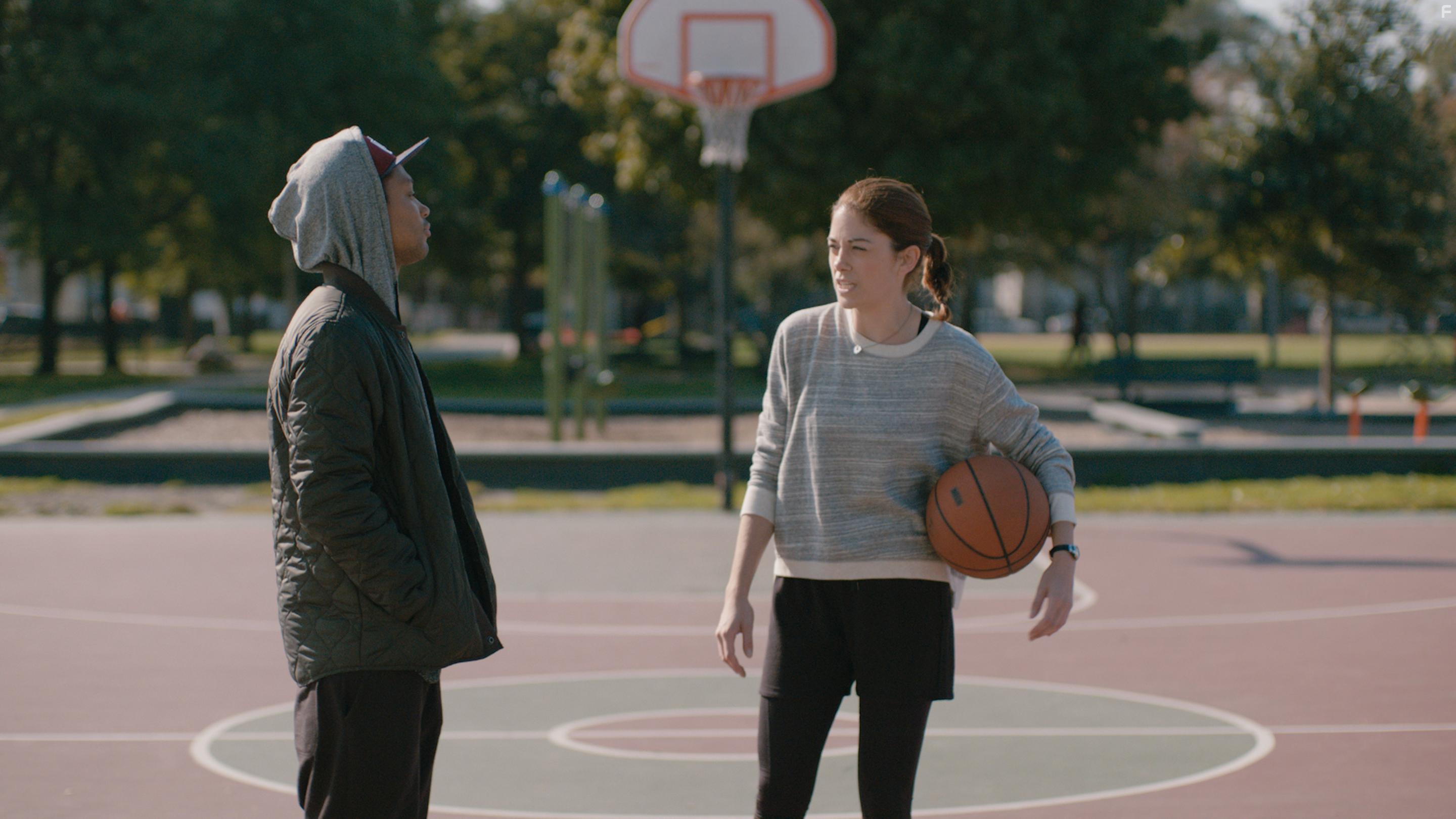 Romeo Miller and Elizabeth Alderfer in Game Day (2017)