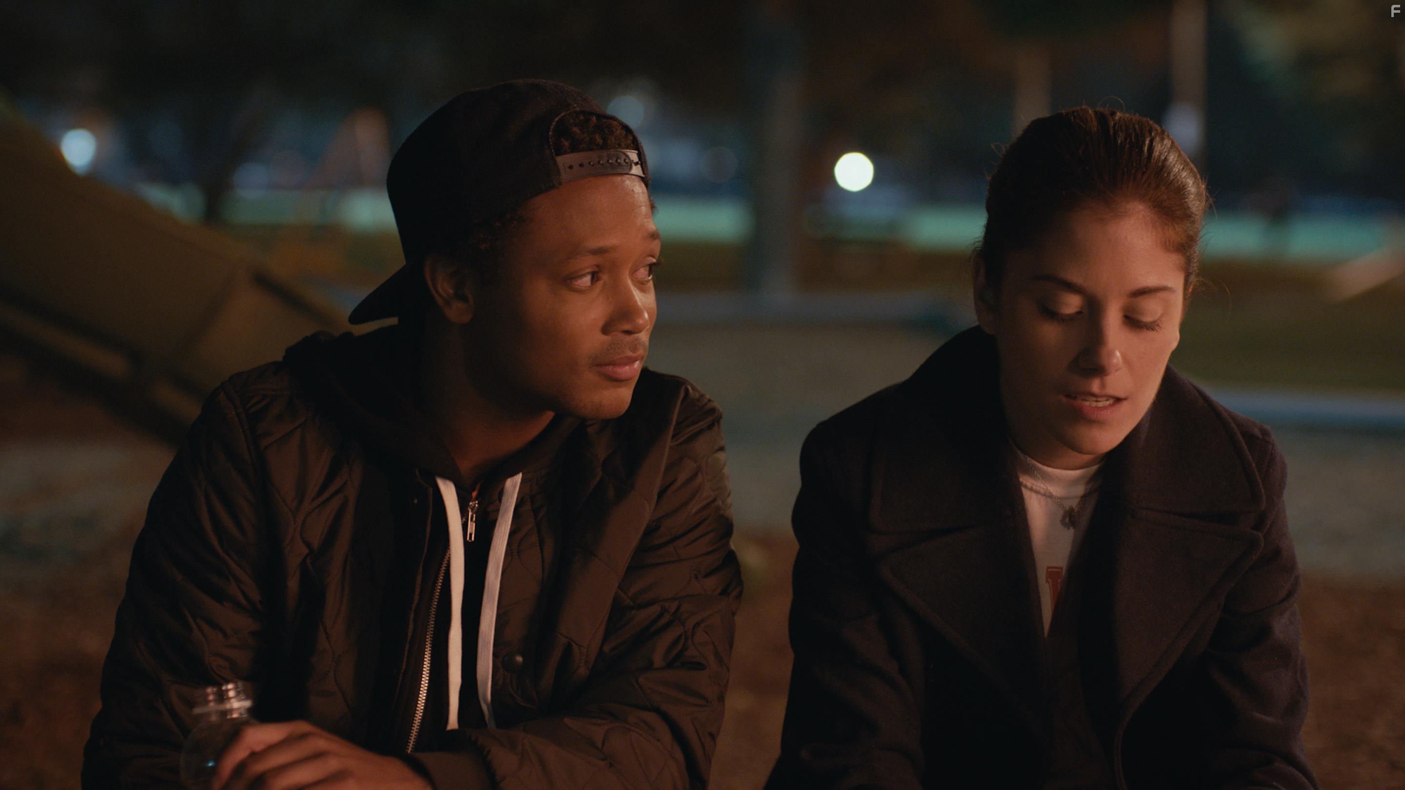 Romeo Miller and Elizabeth Alderfer in Game Day (2017)