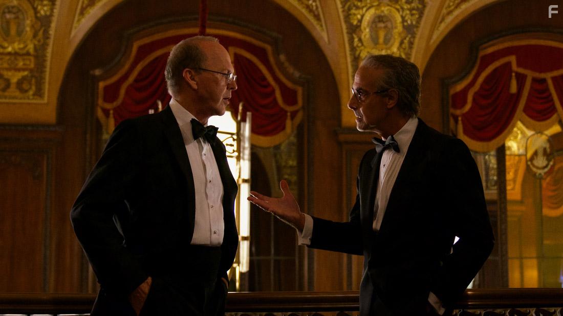 Michael Keaton and Stanley Tucci in What Is Life Worth (2020)