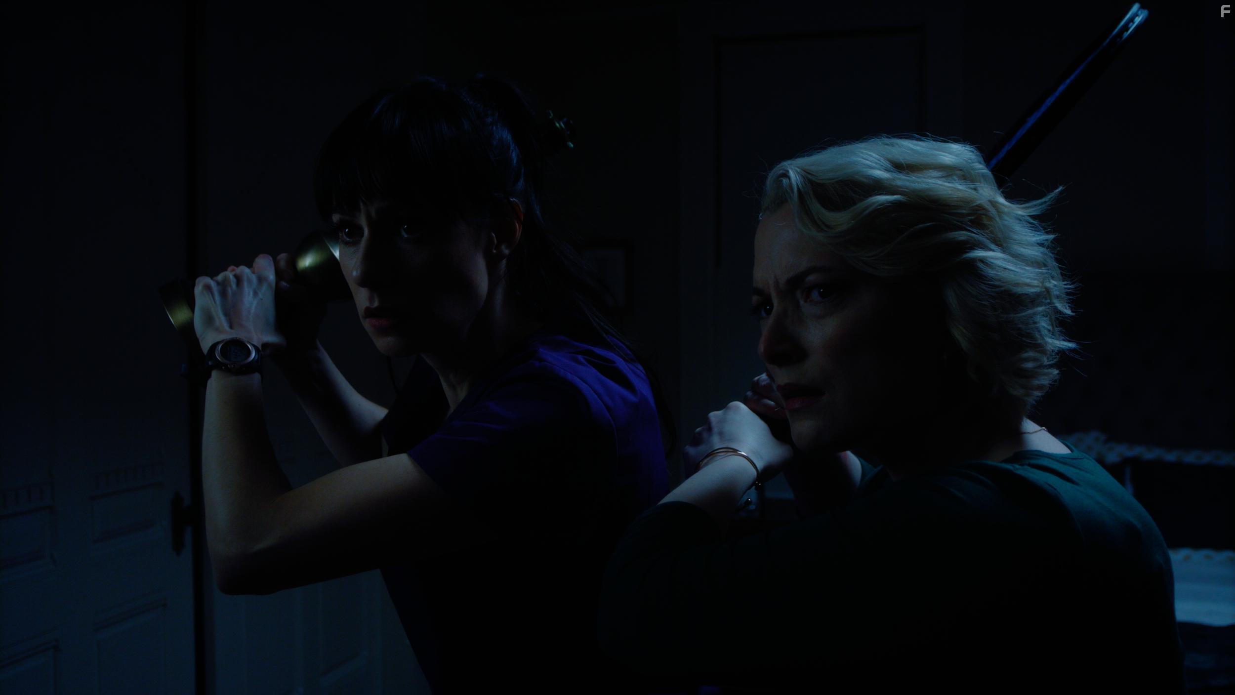 Tara Erickson and Mary O'Neil in Psycho Storm Chaser (2021)