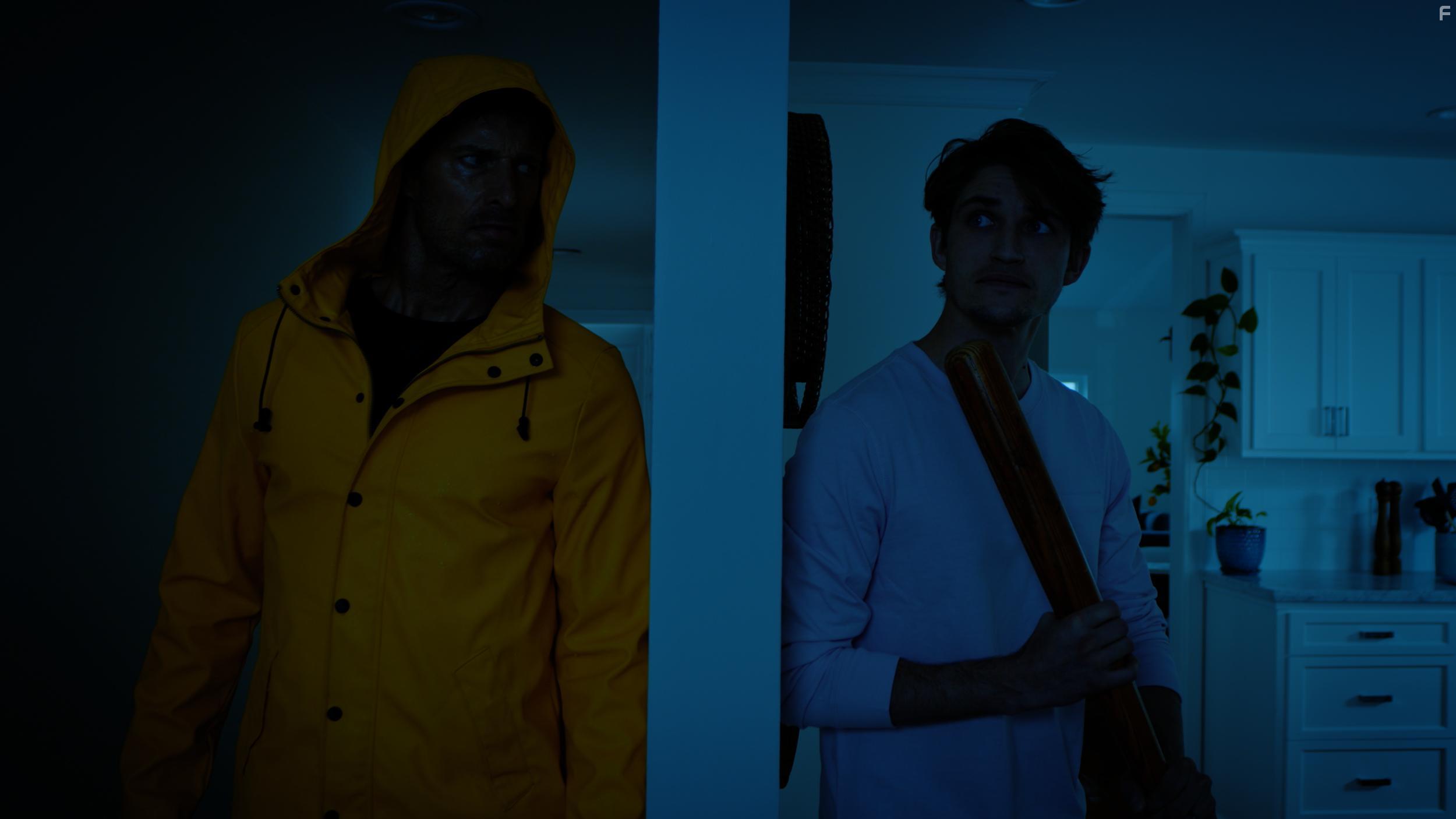 Rib Hillis and Matthew Sanderson in Psycho Storm Chaser (2021)