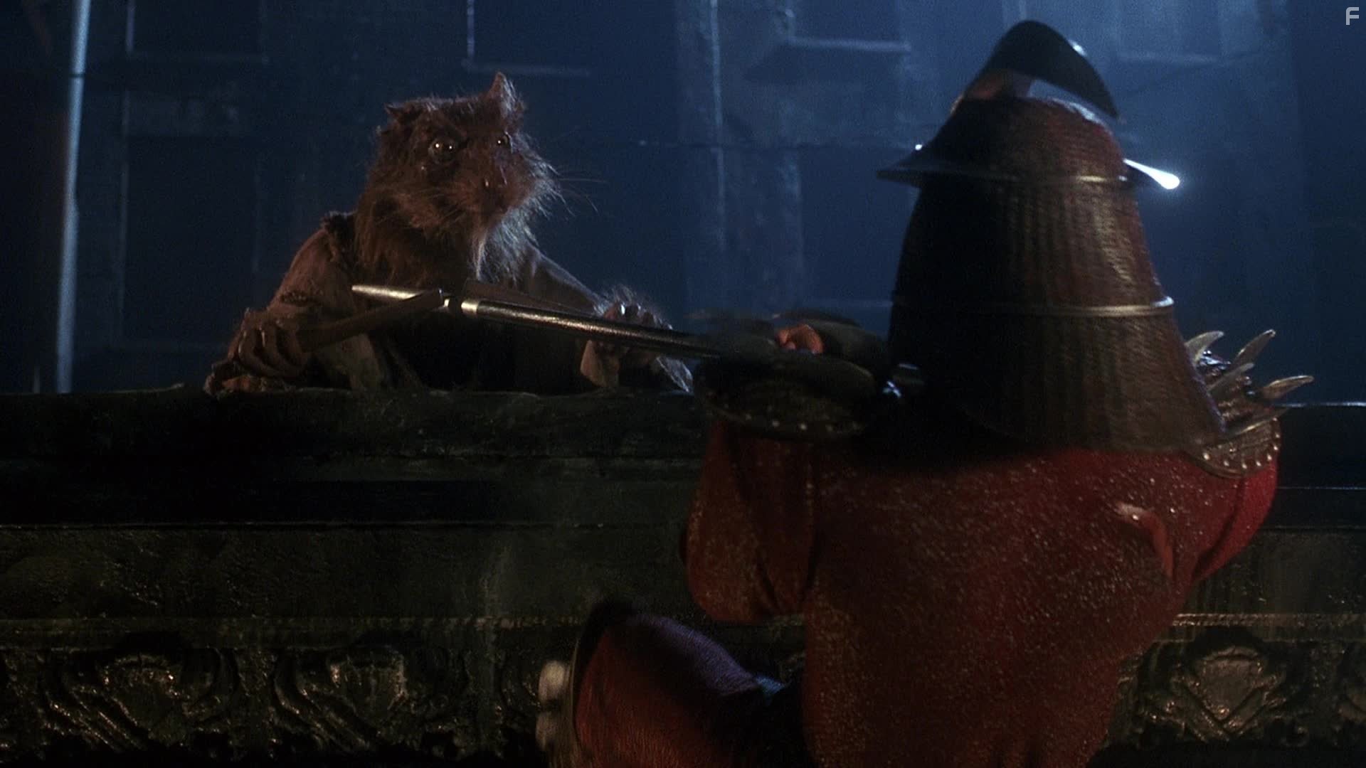 Kevin Clash, David McCharen, and James Saito in Черепашки-Ниндзя (1990)