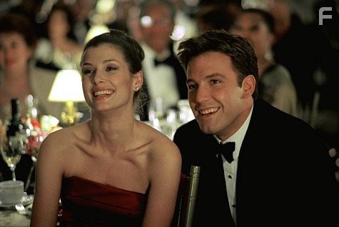 (Left to right) Bridget Moynahan as Dr. Cathy Muller and Ben Affleck as Jack Ryan in   "The Sum Of All Fears."