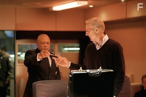(Left to right) John Beasley as General Lasseter and James Cromwell as President Fowler in  "The Sum Of All Fears."