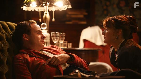 Romola Garai and Patrick Kennedy in Miss Marx (2020)