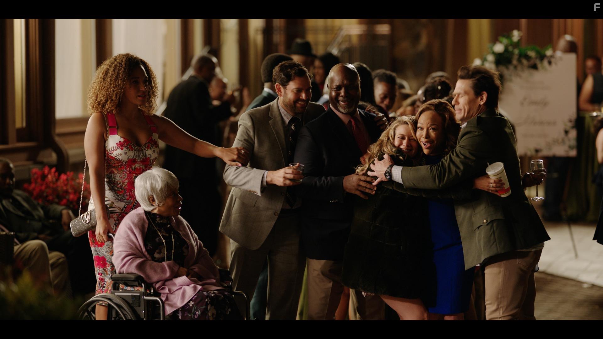 Lynn Whitfield, Denise Burse, Robert Wisdom, John Cena, Barry Rothbart, Meredith Hagner, and Tawny Newsome in Vacation Friends (2021)