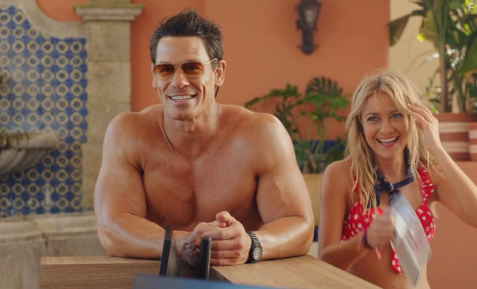 John Cena and Meredith Hagner in Vacation Friends (2021)