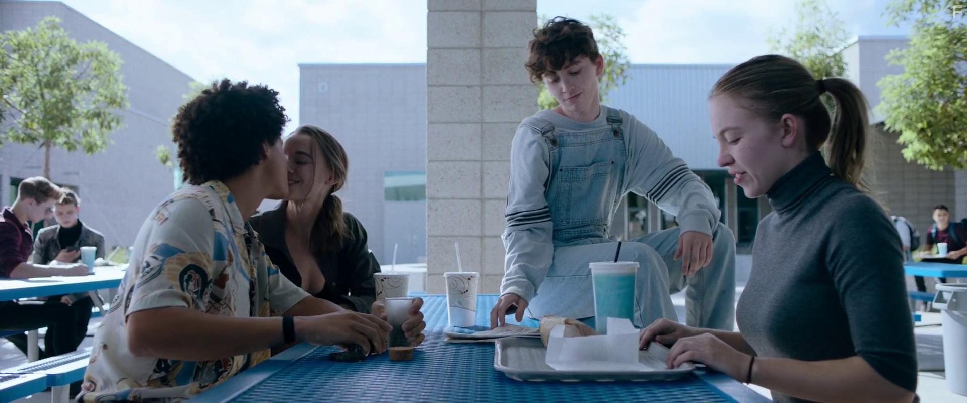 Sydney Sweeney, Jacques Colimon, Madison Iseman, and Miles McKenna in Nocturne (2020)