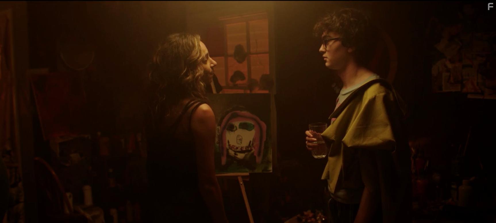 Jared Gilman and Aurora Perrineau in Rhino (2021)