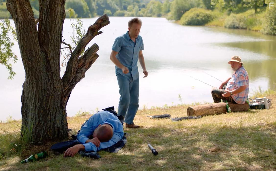 Imre Csuja, Gyz Szab, and Gergely Bnki in A mi kis falunk (2017)