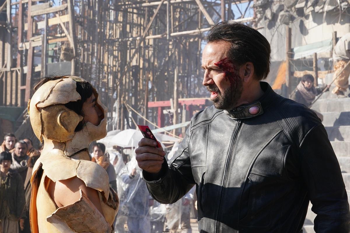 Nicolas Cage and Sofia Boutella in Prisoners of the Ghostland (2021)