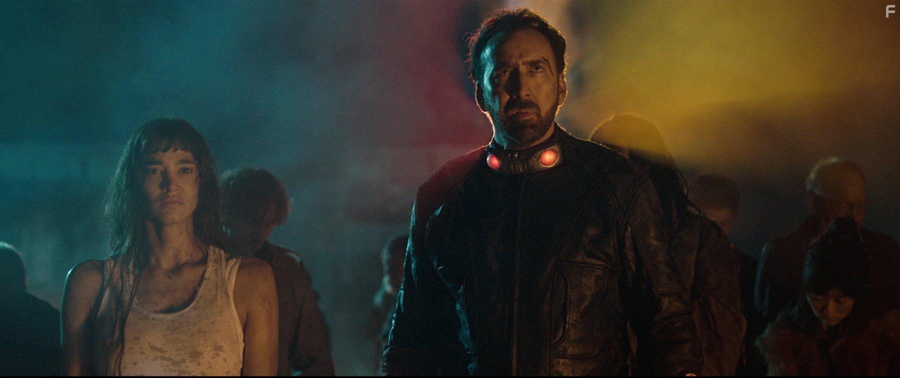 Nicolas Cage and Sofia Boutella in Prisoners of the Ghostland (2021)