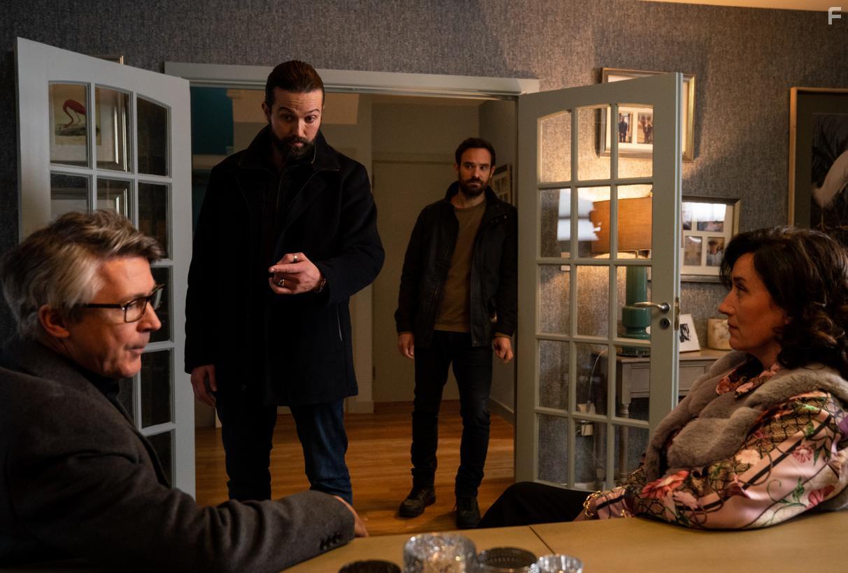 Aidan Gillen, Maria Doyle Kennedy, Charlie Cox, and Emmett J Scanlan in Kin (2021)