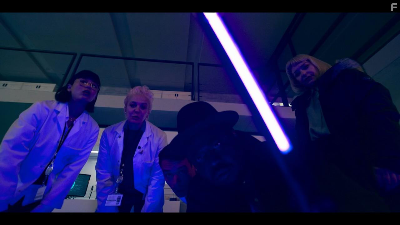 Amanda Abbington, Christine Tremarco, Babou Ceesay, and Naomi Yang in Wolfe: Episode #1.4 (2021)